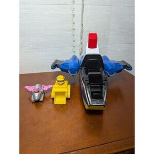 PAW Patrol CHASE Transforming Deluxe City Movie JET 02 Plus Skye & Rubble RARE